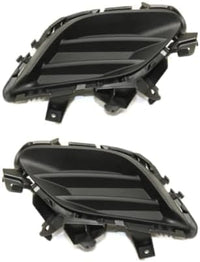 Set Of 2 Front Fog Light Cover Textured Plastic Left Driver & Right Passenger Side Direct Replacement Compatible With 2014-2017 Mazda 6 MA1039130 MA1038130 GHP950C11A GHP950C21A