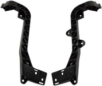 Set of 2 Front Radiator Support Lower Bracket Plastic Left Driver & Right Passenger Side Direct Replacement Compatible with 2012-2016 Mercedes Benz GL-Class / 2016-2019 GLE-Class