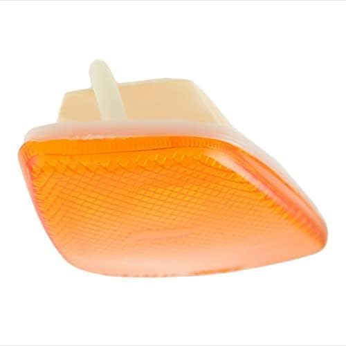 Set Of 2 Front Side-Marker Lamp Lens And Housing Right Passenger & Left Driver Side Direct Replacement Compatible With 1997-2006 Jeep Wrangler CH2550120 CH2551120 55155629AC