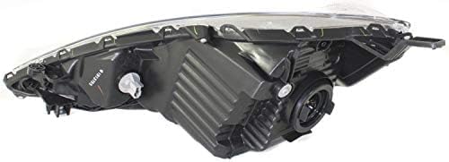 Set Of 2 Front Head Light Assembly Plastic Left Driver & Right Passenger Side Direct Replacement Compatible With 2009-2011 Honda Fit HO2502137 HO2503137 33150TK6A11 33100TK6A11