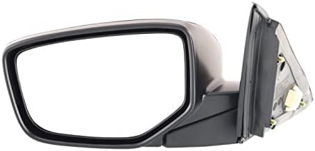 Front Power Mirror Manual Folding Heated Primed Plastic Left Driver Side Direct Replacement Compatible With 2008-2012 Honda Accord HO1320231 76258TA5A11