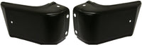 Set Of 2 Front Bumper End Cap Steel Primed Left Driver & Right Passenger Side Direct Replacement Compatible With 1983-1986 Nissan Pickup NI1005123 NI1004123 6203410W02 6203510W02