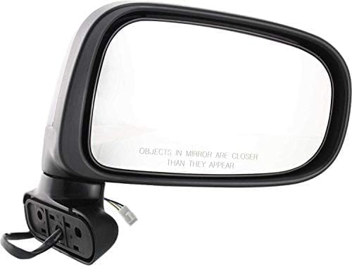 Front Power Mirror Manual Folding Non-Heated Textured Plastic Right Passenger Side Direct Replacement Compatible With 1991-1997 Toyota Previa TO1321158 8791028290