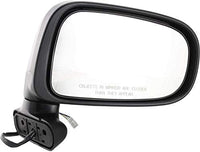 Front Power Mirror Manual Folding Non-Heated Textured Plastic Right Passenger Side Direct Replacement Compatible With 1991-1997 Toyota Previa TO1321158 8791028290
