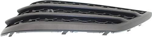 Set Of 2 Front Bumper Grille Outer Textured Plastic Left Driver & Right Passenger Side Direct Replacement Compatible With 2016-2018 Honda Pilot HO1039131 HO1038131