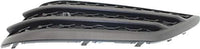 Set Of 2 Front Bumper Grille Outer Textured Plastic Left Driver & Right Passenger Side Direct Replacement Compatible With 2016-2018 Honda Pilot HO1039131 HO1038131