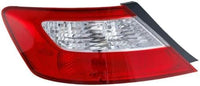 Set Of 2 Tail Light Lens And Housing Right Passenger & Left Driver Side Direct Replacement Compatible With 2006-2008 Honda Civic HO2801164 HO2800165 33501SVAA02 33551SVAA02