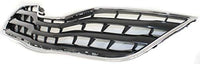 Front Grille Assembly Chrome Shell With Primed Insert Plastic Direct Replacement Compatible With 2010-2011 Toyota Camry TO1200324 5310106070C0