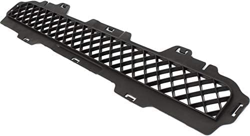 Front Bumper Lower Grille Textured Gray Plastic Without Fog Light Holes Direct Replacement Compatible With 2006-2010 Hummer H3 HU1036100 25821170