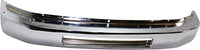 Front Bumper Chrome Steel + Head Light Assembly Left Driver & Right Passenger Side Direct Replacement Compatible With 2008-2019 Ford Econoline Van