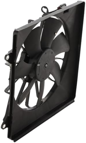 Front A/C Condenser Cooling Fan Assembly Plastic Direct Replacement Compatible with 2008-2012 Honda Accord / 2009-2014 Acura TSX HO3113123 38616R40A01-PFM 38615R40A01 38