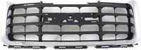 Front Grille Chrome Shell With Textured Gray Insert Direct Replacement Compatible With 2007-2010 GMC Sierra GM1200613 25825523