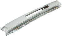 Front Bumper Impact Bar Chrome + Lower Valance Textured + End Caps Plastic Left Driver & Right Passenger Side Direct Replacement Compatible With 2009-2013 Chevrolet Silverado 1500