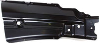 Front Bumper Extensions Brackets Steel + End Caps Textured Plastic Left Driver & Right Passenger Side Direct Replacement Compatible With 2007-2013 Chevrolet Silverado 1500