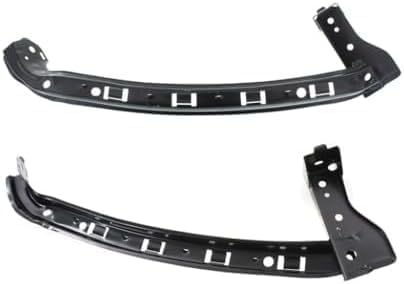 Set Of 2 Front Bumper Corner Beam Bracket Steel Left Driver & Right Passenger Side Direct Replacement Compatible With 2011-2017 Honda Odyssey HO1043119 HO1042119