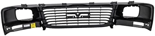 Front Grille Textured Shell And Insert With Sealed Beam Headlight Direct Replacement Compatible With 2003-2021 Chevrolet Express/GMC Savana 1500 2500 3500 GM1200531 22881262