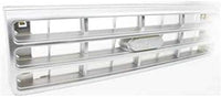Front Grille Assembly Painted Silver Shell And Insert Direct Replacement Compatible With 1989-1991 Ford F-Series FO1200142 E9TZ8200C