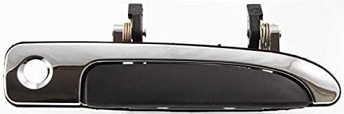 Set of 2 Front Exterior Door Handle with Key Holes Plastic Left Driver Side & Right Passenger Side Direct Replacement Compatible with 1992-2011 Crown Victoria FO1311111 FO1310111