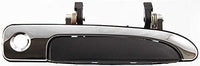 Set of 2 Front Exterior Door Handle with Key Holes Plastic Left Driver Side & Right Passenger Side Direct Replacement Compatible with 1992-2011 Crown Victoria FO1311111 FO1310111