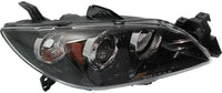 Set Of 2 Front Head Light Assembly Plastic Lens And Housing Left Driver & Right Passenger Side Direct Replacement Compatible With 2004-2009 Mazda 3 MA2519108 MA2518108