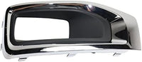 Set Of 2 Front Fog Light Molding Primed With Chrome Bezel Left Driver & Right Passenger Side Direct Replacement Compatible With 2015-2020 GMC Yukon/XL GM1039187 GM1038187 22936427