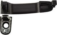 Front Exterior Door Handle Smooth Black with Keyhole Left Side Direct Replacement Compatible with 2004-2008 Chevrolet Malibu / 2006-2011 HHR FDH010147 22672194 22672201