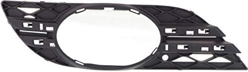 Set Of 2 Front Fog Light Molding Primed Plastic Left Driver & Right Passenger Side Direct Replacement Compatible With 2007-2009 Mercedes Benz E-Class MB1039115 MB1038115