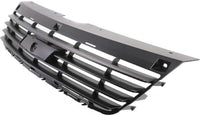Front Bumper Upper Grille Shell And Insert & Molding Chrome Plastic Direct Replacement Compatible With 2006-2008 Chevrolet Malibu GM1200558 GM1210110 15266336 15853884