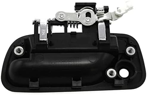 Front Exterior Door Handle Textured with Chrome Lever and Key Hole Plastic Right Passenger Side Direct Replacement Compatible with 1993-1998 Toyota T100 TO1311135 6921034020