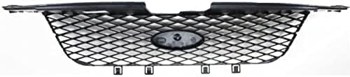 Front Grille Assembly Dark Gray Shell And Insert Direct Replacement Compatible With 2005-2007 Ford Freestyle FO1200480 5F9Z8200AAA