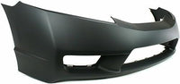 Front Bumper Cover Primed Direct Replacement Compatible With 2009-2011 Honda Civic HO1000266 04711SNAA90ZZ