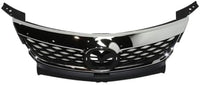 Front Upper Grille Chrome Shell And Insert Without Logo Direct Replacement Compatible With 2010-2012 Mazda CX-9 MA1200190 TE6950710B