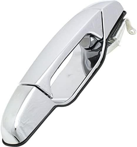 Rear Exterior Door Handle Chrome Right Passenger Side Direct Replacement Compatible with 2007-2013 Chevrolet Silverado 1500 2500 3500HD GM1521130 25960522