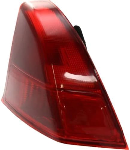 Set Of 2 Tail Light Outer Assembly Plastic Left Driver & Right Passenger Side Direct Replacement Compatible With 2001-2003 Acura EL / 2001-2002 Honda Civic HO2801133 HO2800133