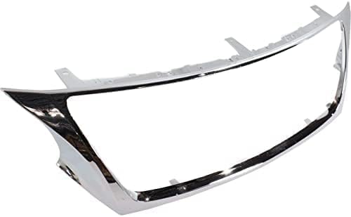 Front Grille Molding Chrome Direct Replacement Compatible With 2008-2011 Lexus GS350 GS450H GS460 LX1210102 5271130250