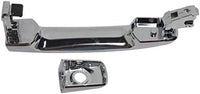 Front Exterior Door Handle Chrome Plastic Left Driver Side Direct Replacement Compatible with 2004-2008 Nissan Maxima / 2005-2015 Frontier NI1310120 80607EA05A 8282282Z60