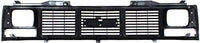 Front Grille Silver Shell And Insert With Single Sealed Beam Headlight Direct Replacement Compatible With 1988-1993 GMC C/K Series GM1200325 15590613
