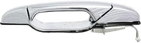 Rear Exterior Door Handle Chrome Right Passenger Side Direct Replacement Compatible with 2007-2013 Chevrolet Silverado 1500 2500 3500HD GM1521130 25960522