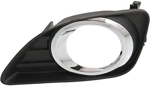 Set Of 2 Front Fog Light Molding Primed Plastic Left Driver & Right Passenger Side Direct Replacement Compatible With 2010-2011 Toyota Camry TO1038131 TO1039131 5203006050 5204006050