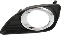 Set Of 2 Front Fog Light Molding Primed Plastic Left Driver & Right Passenger Side Direct Replacement Compatible With 2010-2011 Toyota Camry TO1038131 TO1039131 5203006050 5204006050