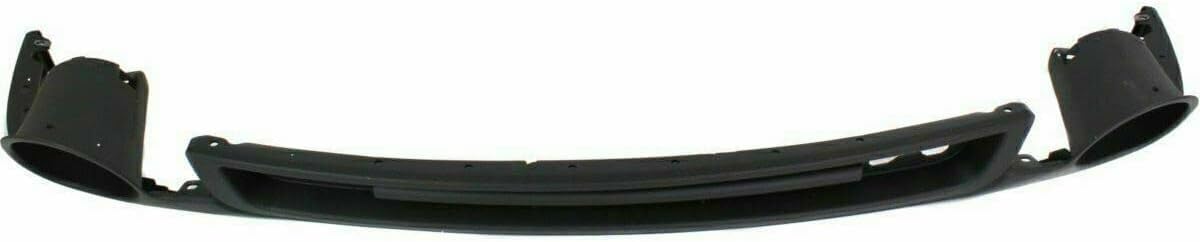 Front Bumper Chrome Steel + Lower Valance Air Deflector + Extension Textured Direct Replacement Compatible With GMC Sierra 1500 2007-2013 GM1015100 GM1002833 GM1092211 15901505