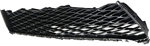 Front Upper & Lower Grille Shell And Insert Plastic Direct Replacement Compatible With 2016-2018 Lexus RX450h / 2016-2019 RX350 LX1200183 LX1200185 531110E210 531120E160