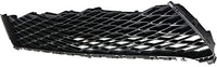 Front Upper & Lower Grille Shell And Insert Plastic Direct Replacement Compatible With 2016-2018 Lexus RX450h / 2016-2019 RX350 LX1200183 LX1200185 531110E210 531120E160