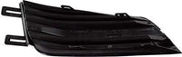 Set Of 2 Front Bumper Grille Primed Plastic Left Driver & Right Passenger Side Direct Replacement Compatible With 2015-2019 Cadillac ATS GM1039244 GM1038244 23260823 23230583