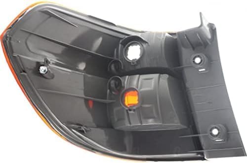 Set Of 2 Tail Light Outer Lens and Housing Plastic Left Driver & Right Passenger Side Direct Replacement Compatible With 2005-2007 Honda Odyssey HO2819129 HO2818129