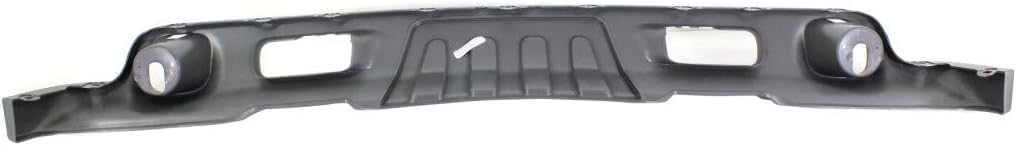 Front Lower Valance Air Deflector Textured Gray with Set of 2 Fog Lights Driver & Passenger Side Direct Replacement Compatible with 2004-2006 Chevrolet Suburban 1500/2003-2006 Tahoe