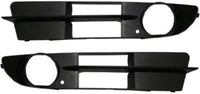 Set Of 2 Front Fog Light Molding Primed Right Passenger & Left Driver Side Direct Replacement Compatible With 2004-2007 BMW 5-Series BM1039109 BM1038109 51117049244 51117049243
