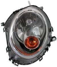 Set Of 2 Front Head Light Assembly Plastic Left Driver & Right Passenger Side Direct Replacement Compatible With 2007-2015 Mini Cooper MC2503105 MC2502105 63122751870 63122751869