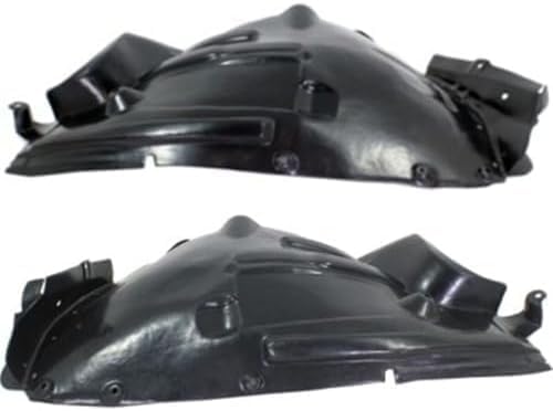 Set Of 2 Front Section Fender Liner Plastic Left Driver & Right Passenger Side Direct Replacement Compatible With 2010 Mercedes Benz GLK- Class MB1249165 MB1248165