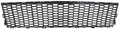 Front Bumper Center Grille Textured Plastic Without Active Cruise Control Direct Replacement Compatible With 2011-2016 BMW 5-Series BM1036131 51117903894
